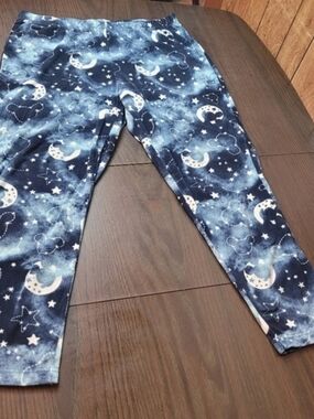 Disney Mickey Navy & White Moon & Star Pajama Bottoms Large
